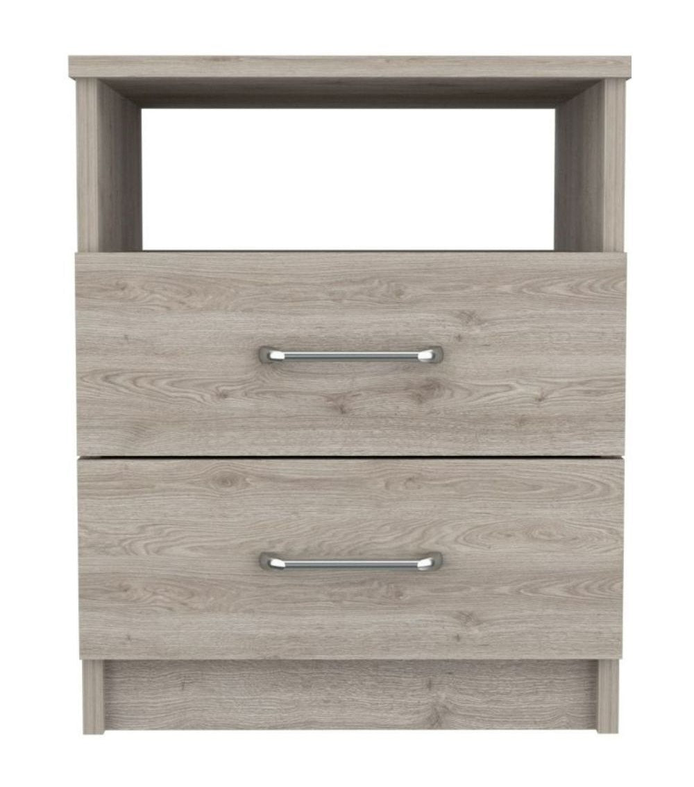 Modern and Stylish Light Grey Particle Bedroom Nightstand