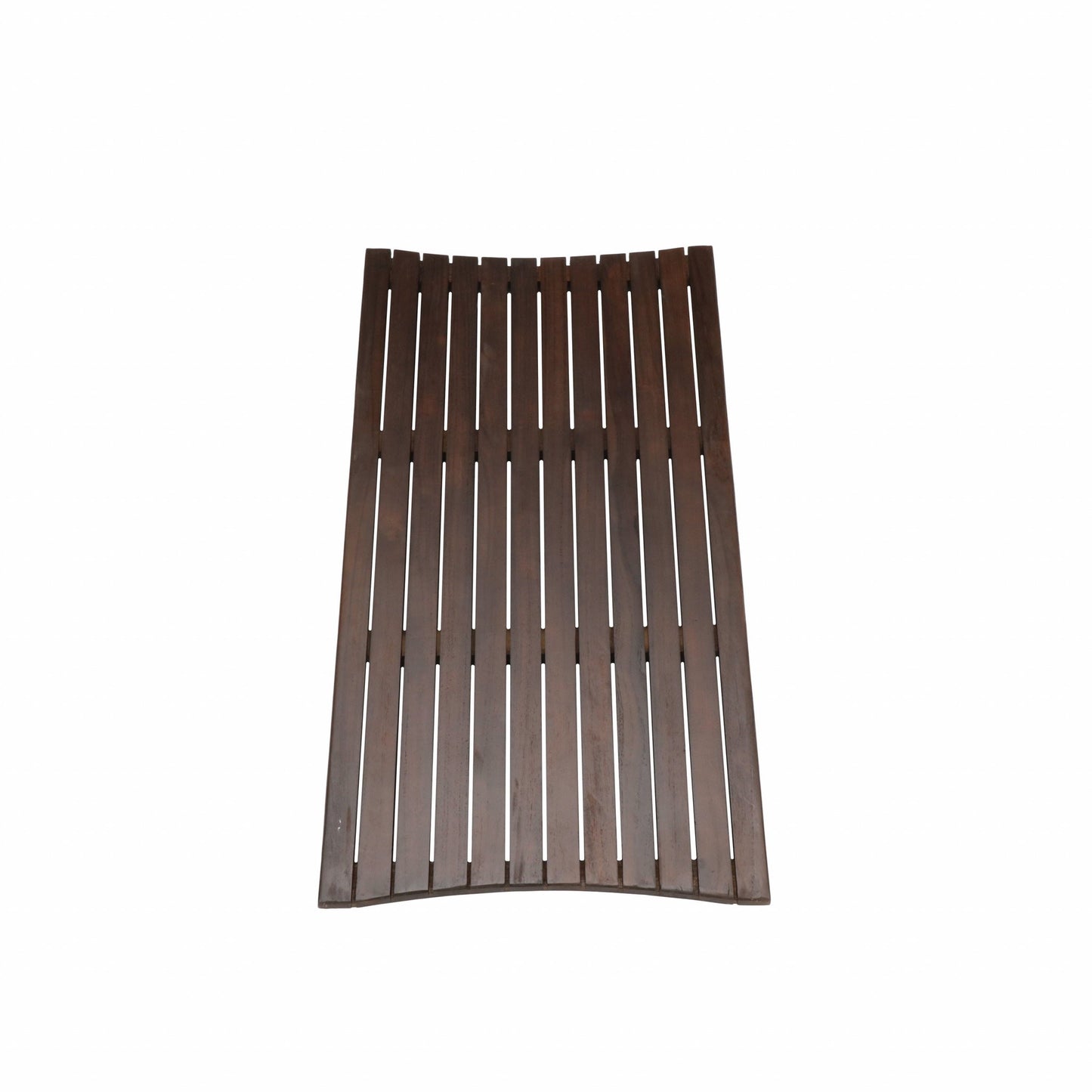 Compact Teak Floor Mat In Brown Finish