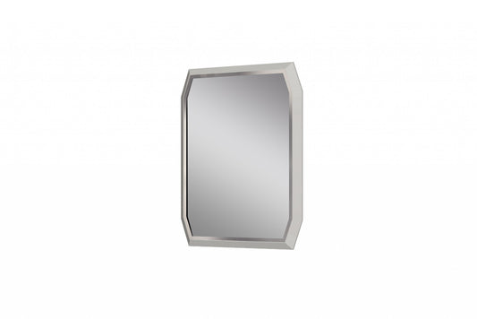 Taupe Octagon Accent Glass Mirror