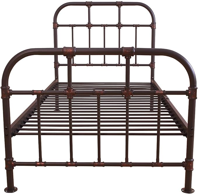 Gray Metal Twin Bed Frame