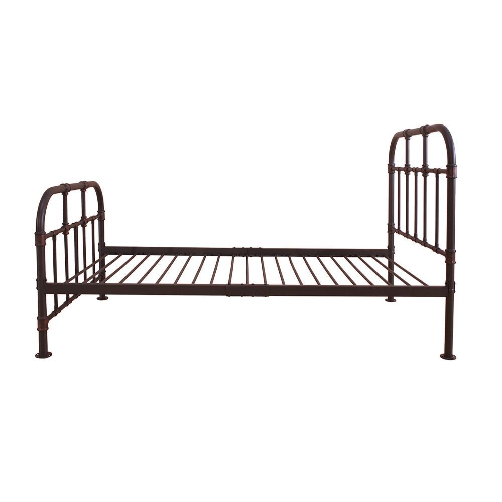 Gray Metal Twin Bed Frame