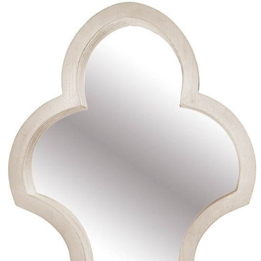 34" Natural Novelty Framed Accent Mirror