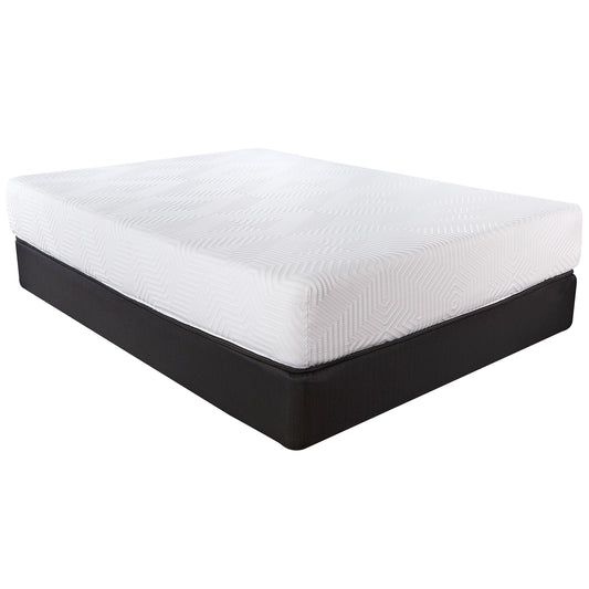 10.5" Hybrid Lux Memory Foam And Wrapped Coil Mattress Full Cal King