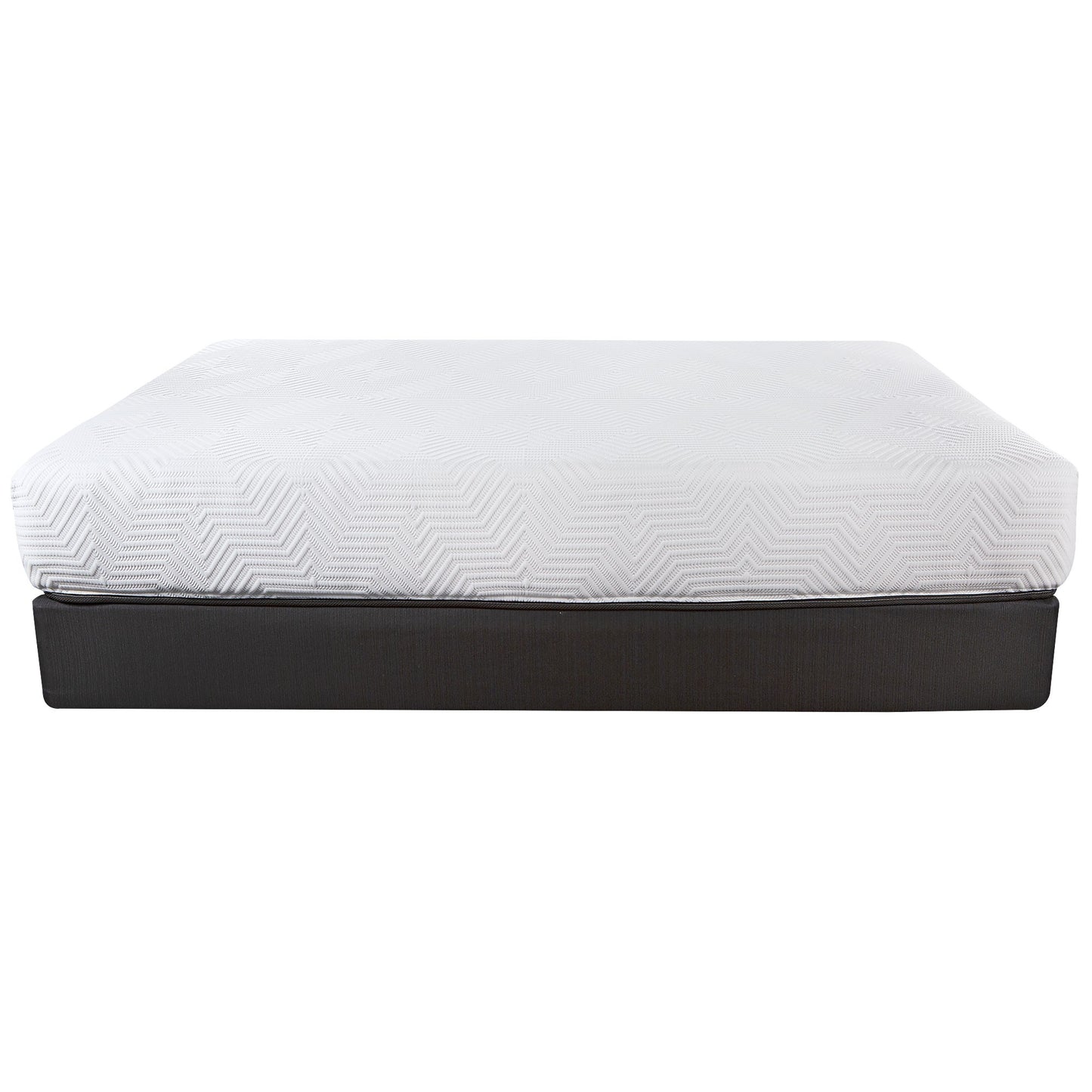 10.5" Hybrid Lux Memory Foam And Wrapped Coil Mattress Full Cal King