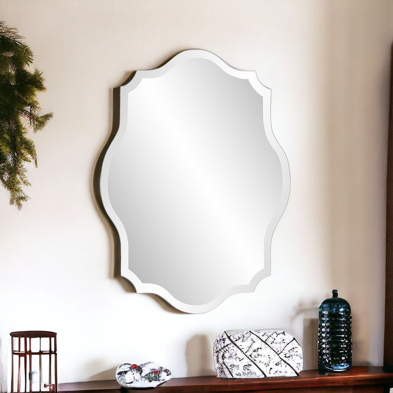 32" Mirror Unframed Accent Mirror