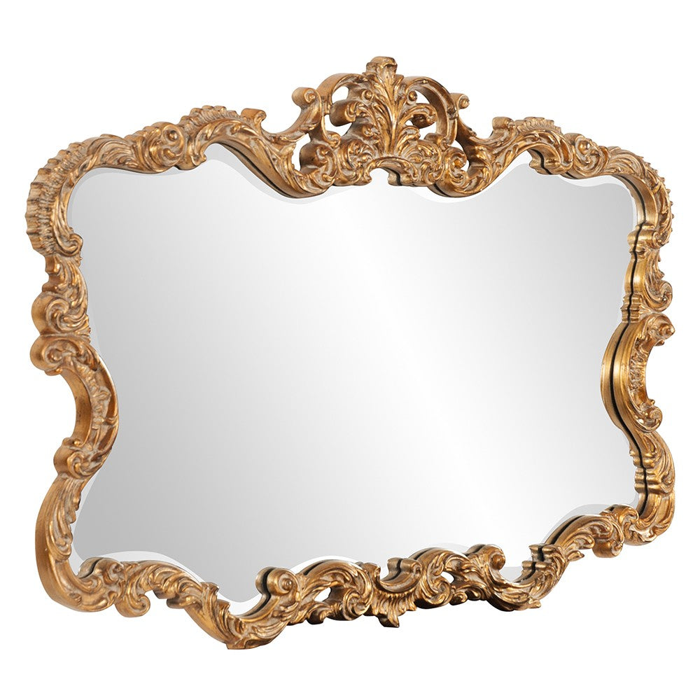 27" Gold Framed Accent Mirror