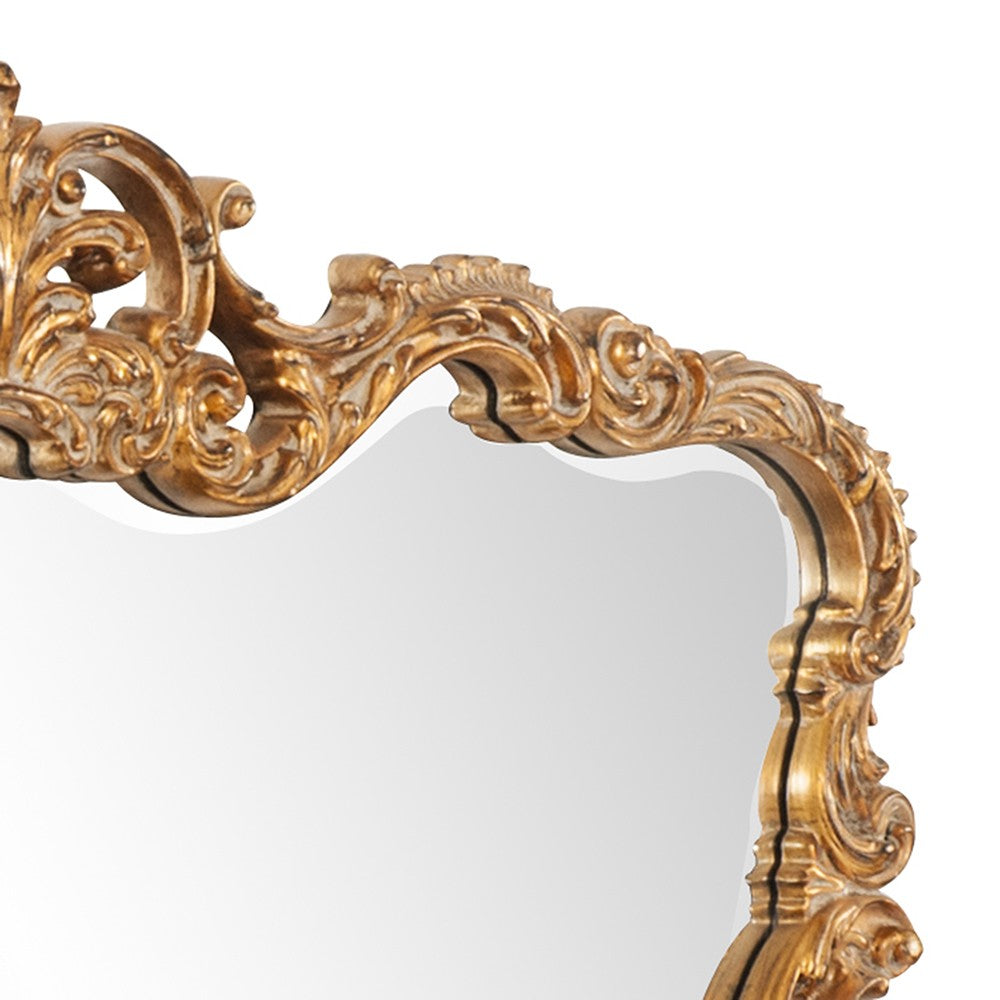 27" Gold Framed Accent Mirror