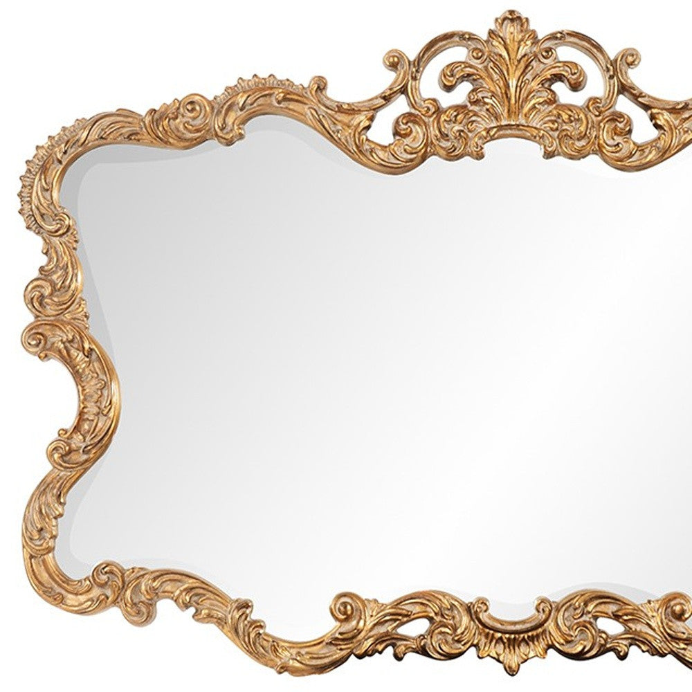 27" Gold Framed Accent Mirror