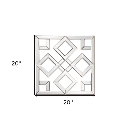 Interlocking Mirrored Squares With Lattice Design