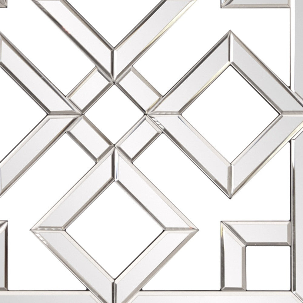 Interlocking Mirrored Squares With Lattice Design