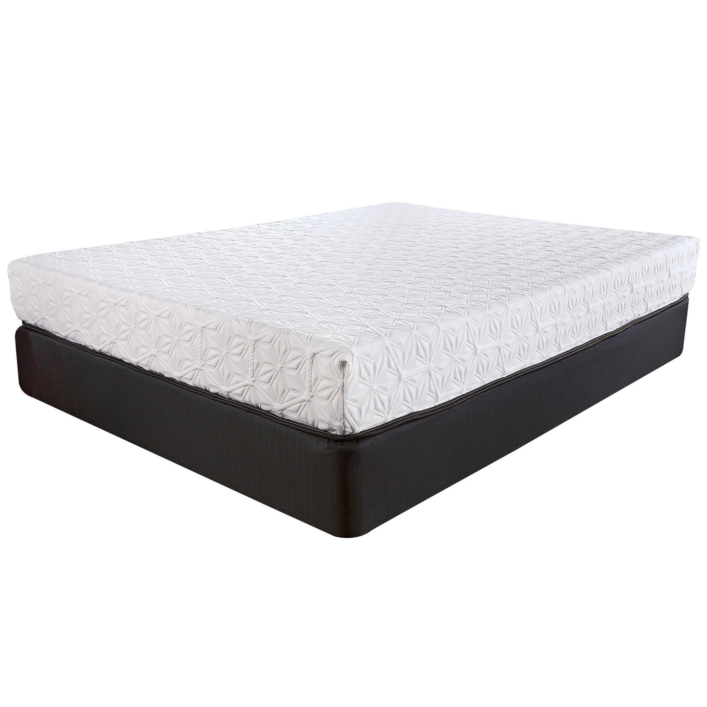 8" Three Layer Gel Infused Memory Foam Smooth Top Mattress  Queen