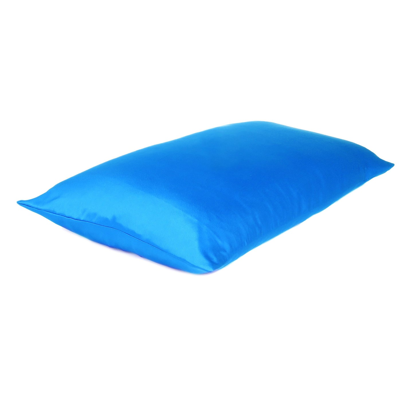 Blue Dreamy Set Of 2 Silky Satin King Pillowcases