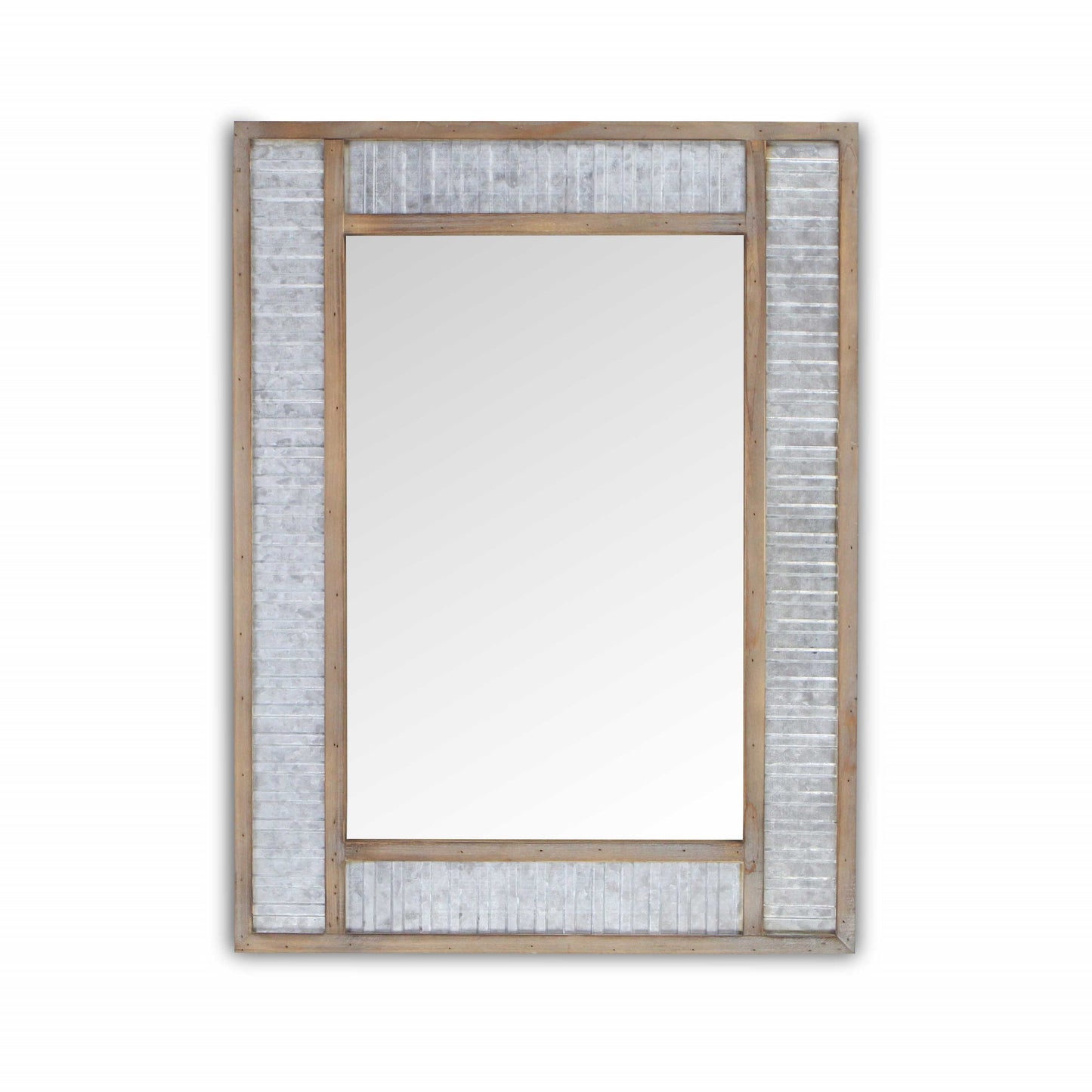 32" Brown Framed Accent Mirror