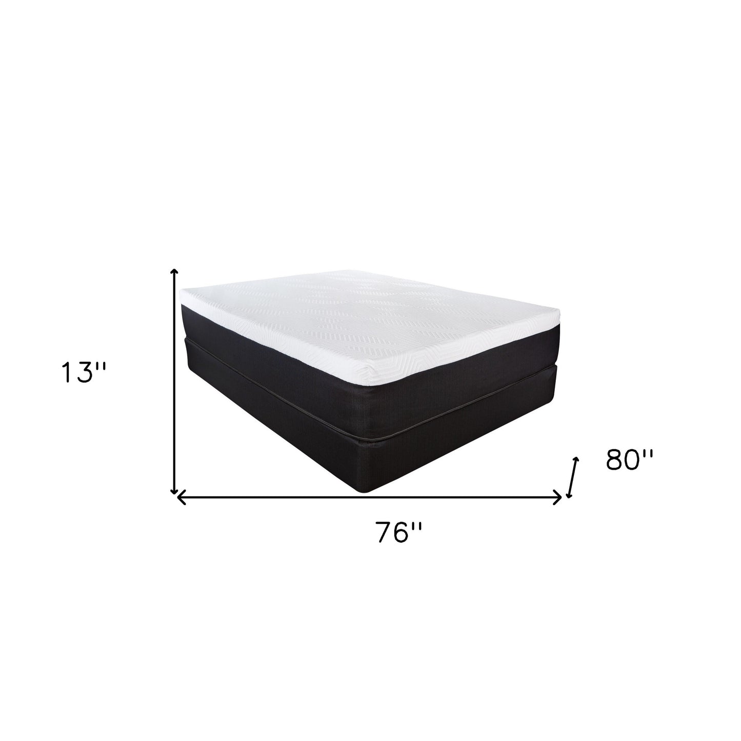 13" Hybrid Lux Memory Foam And Wrapped Coil Mattress King