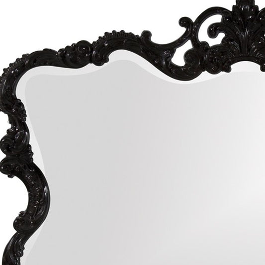 27" Black Framed Accent Mirror