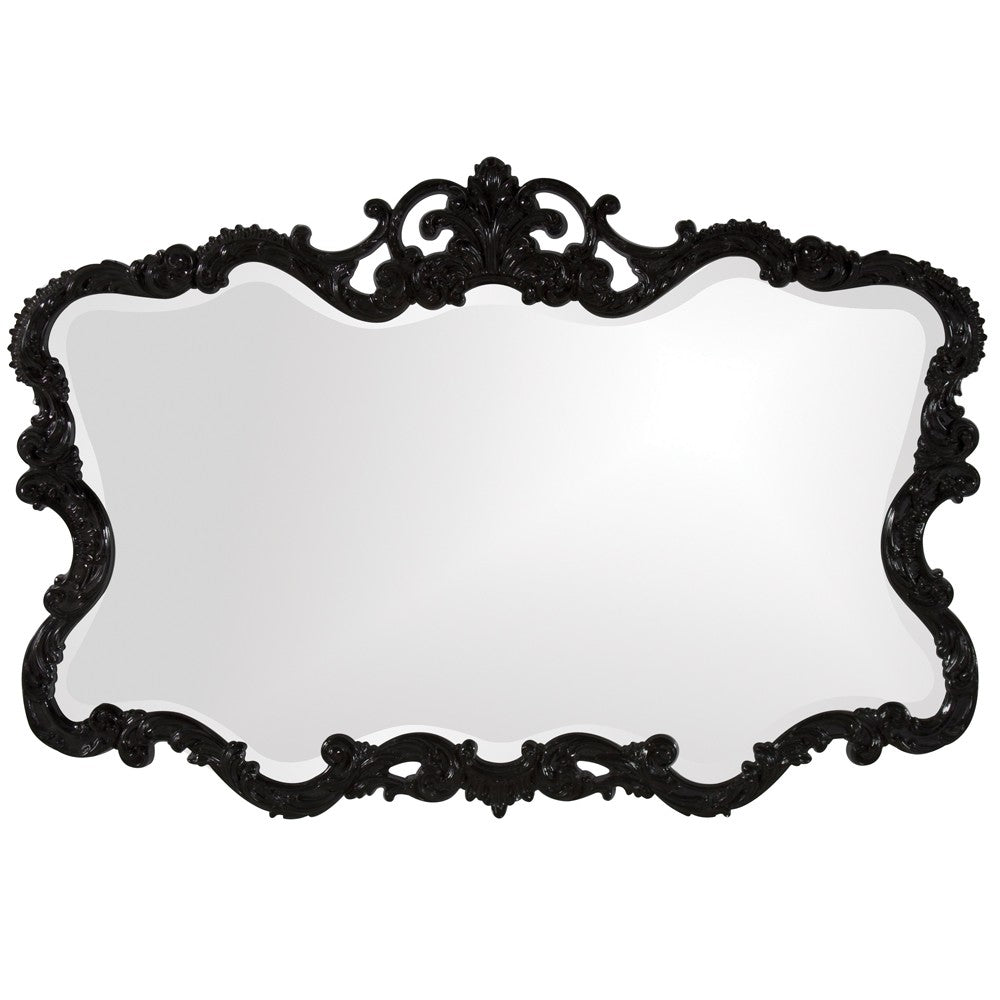 27" Black Framed Accent Mirror