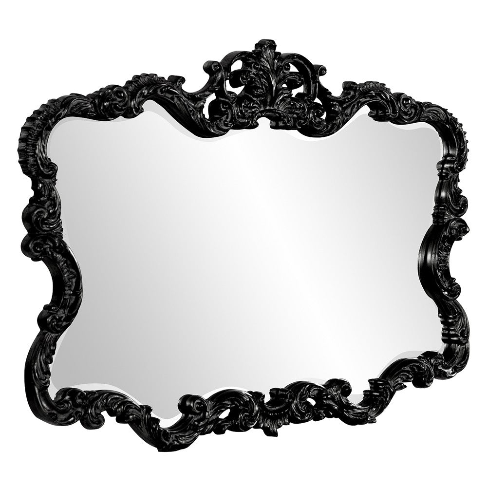 27" Black Framed Accent Mirror