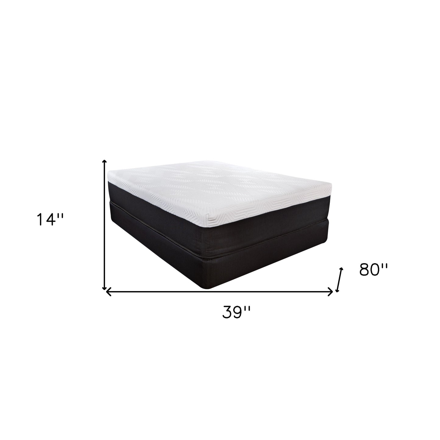 14" Hybrid Lux Memory Foam And Wrapped Coil Mattress Twin Xl