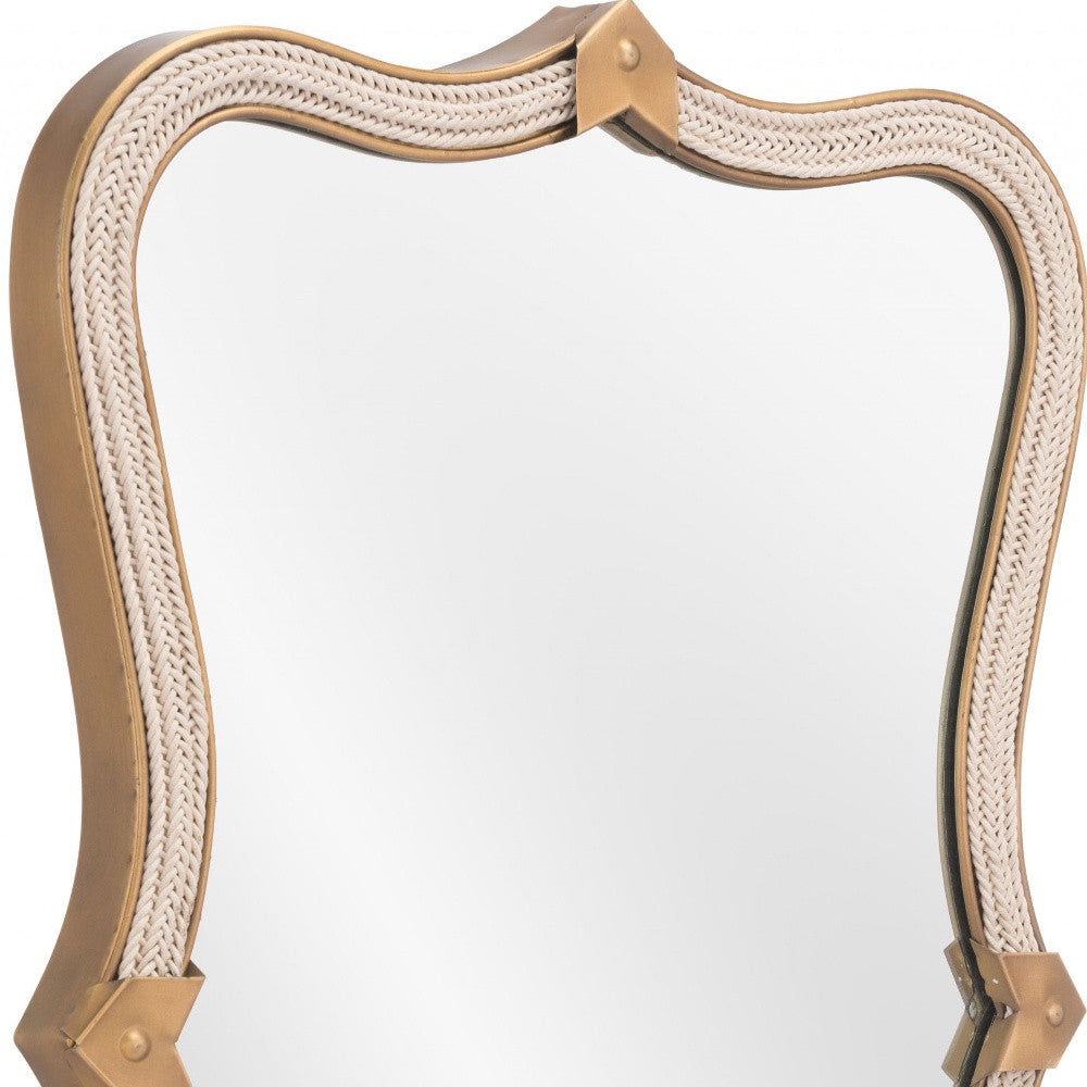 Gold Beveled Mirror