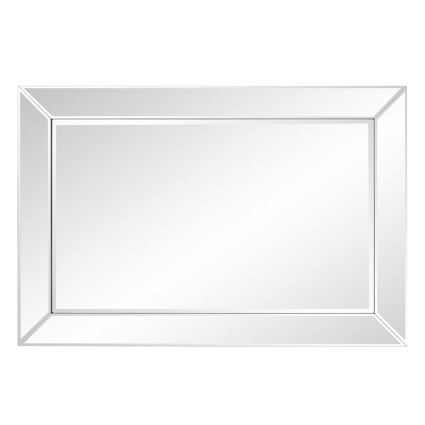 36" x 24" Mirrored Frame Hanging Accent Mirror