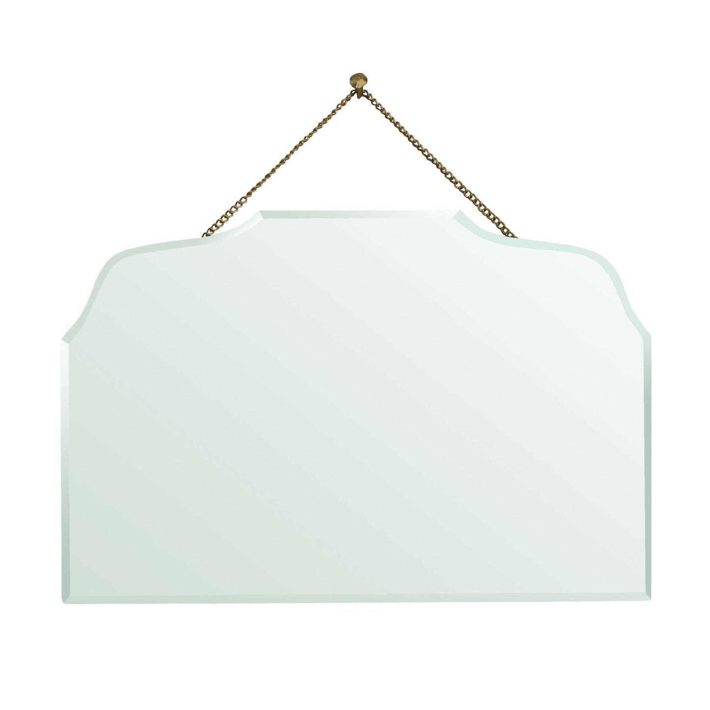 6" Gold Irregular Unframed Accent Mirror