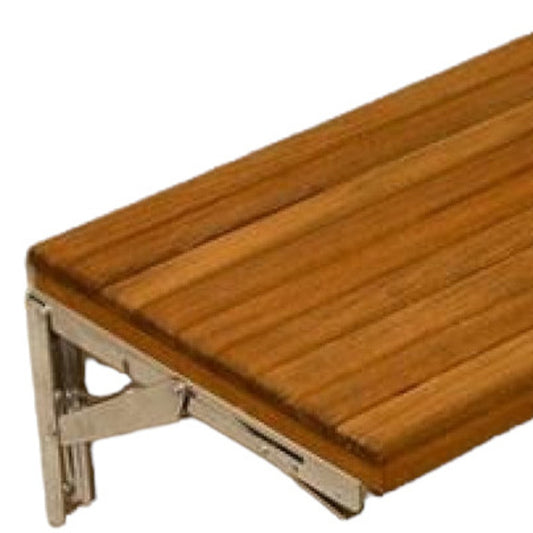 17" Premium Wall Mount Teak Shower Bench