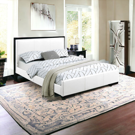 White Platform Queen Bed