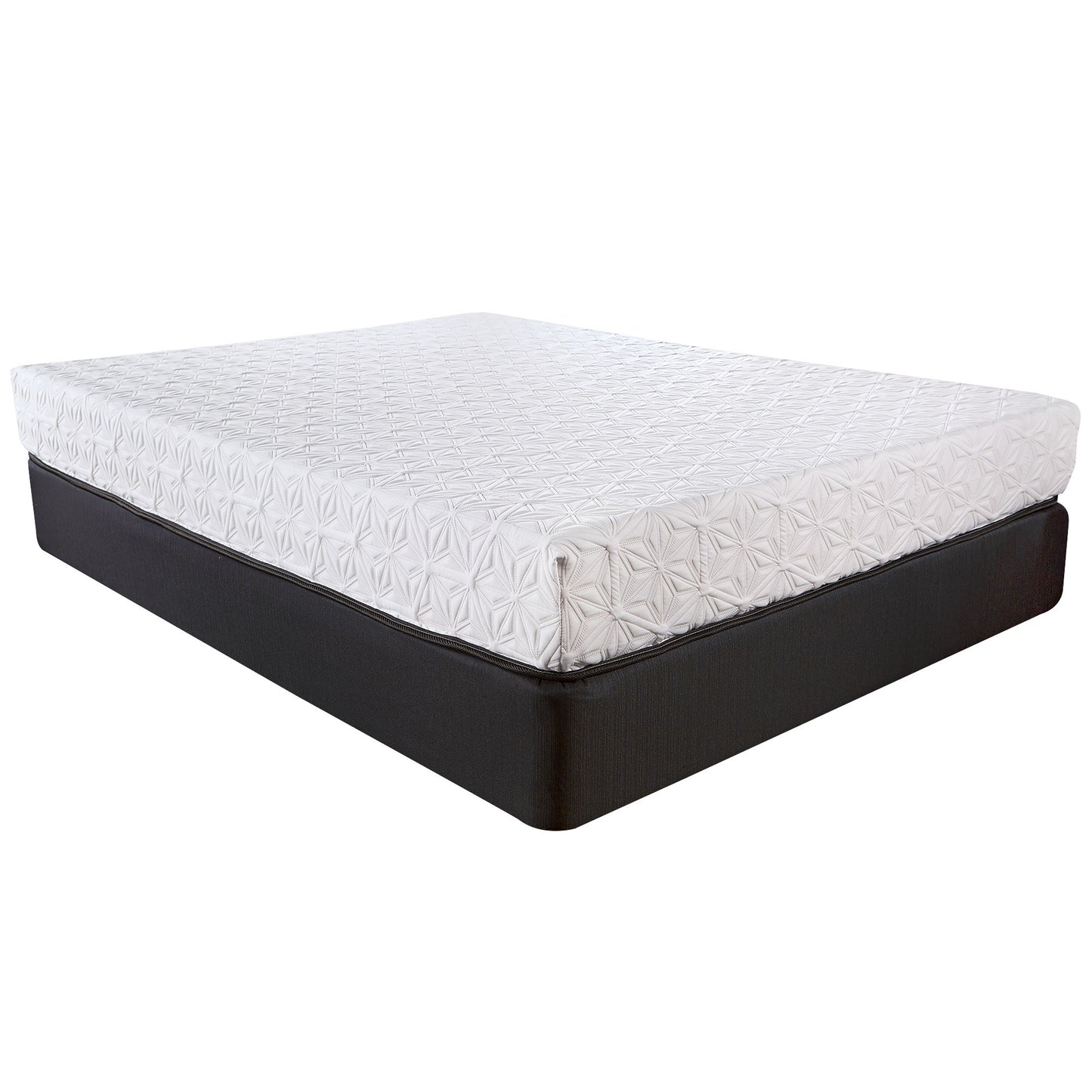 8" Three Layer Gel Infused Memory Foam Smooth Top Mattress Cal King