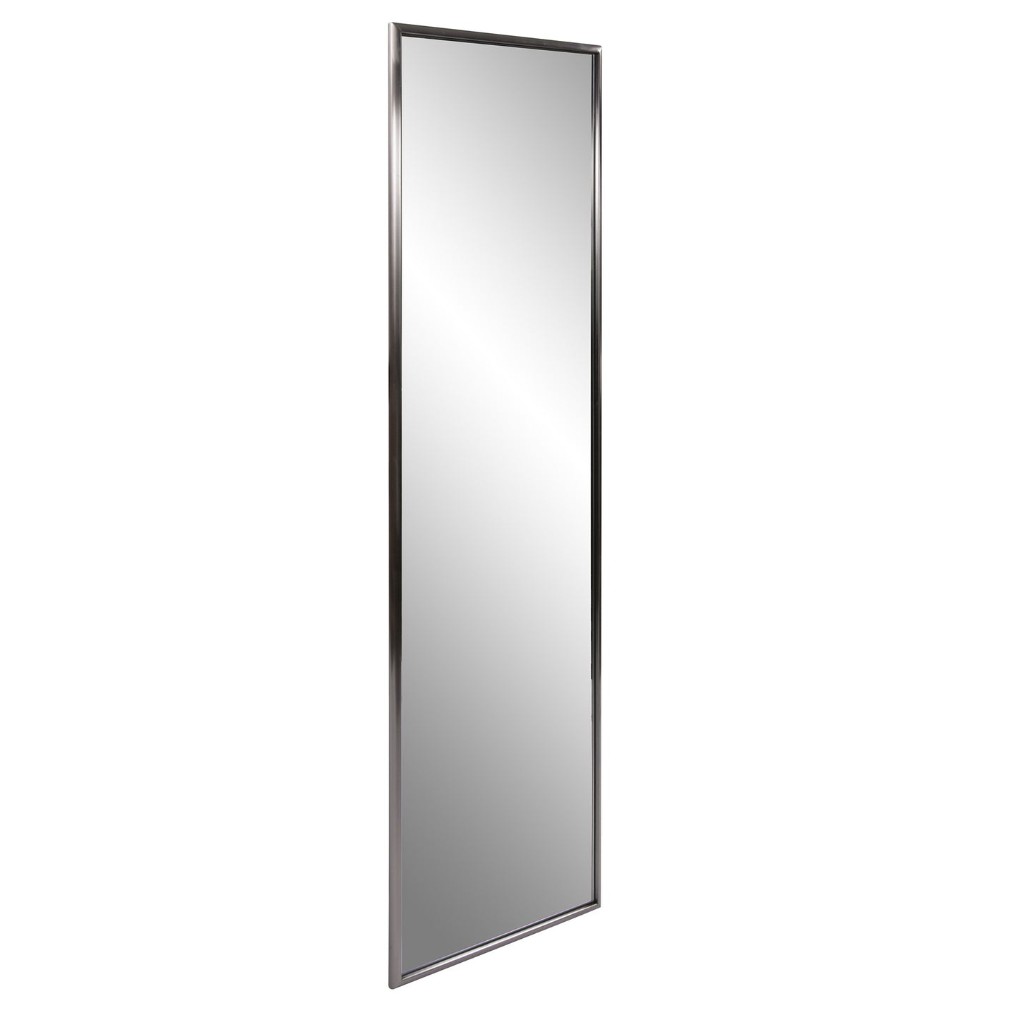 Brushed Titanium Rectangular Full Length Wall Mirror