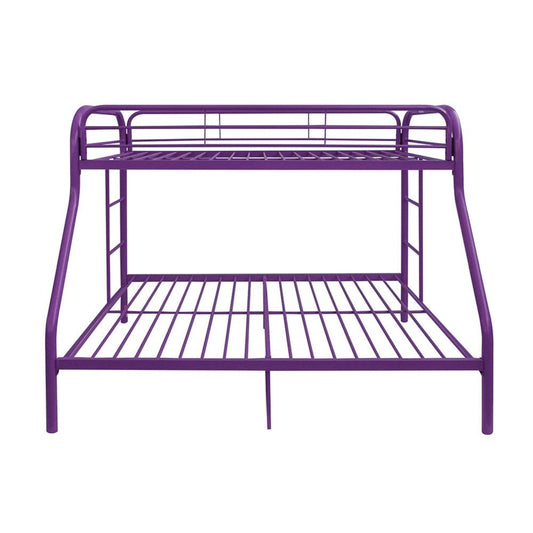 Purple Twin Over Full Size Bunk Bed