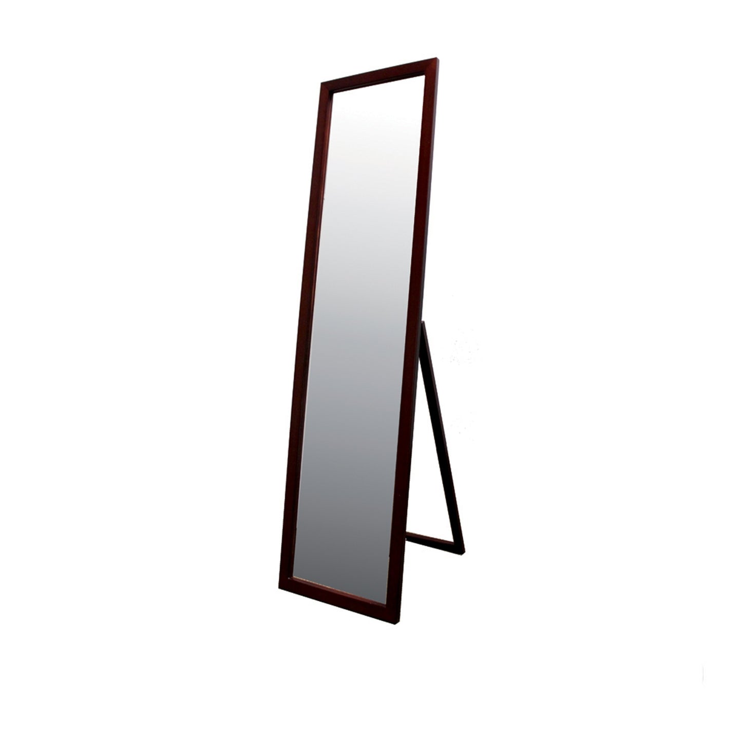 Brown Rectangle Cheval Standing Mirror