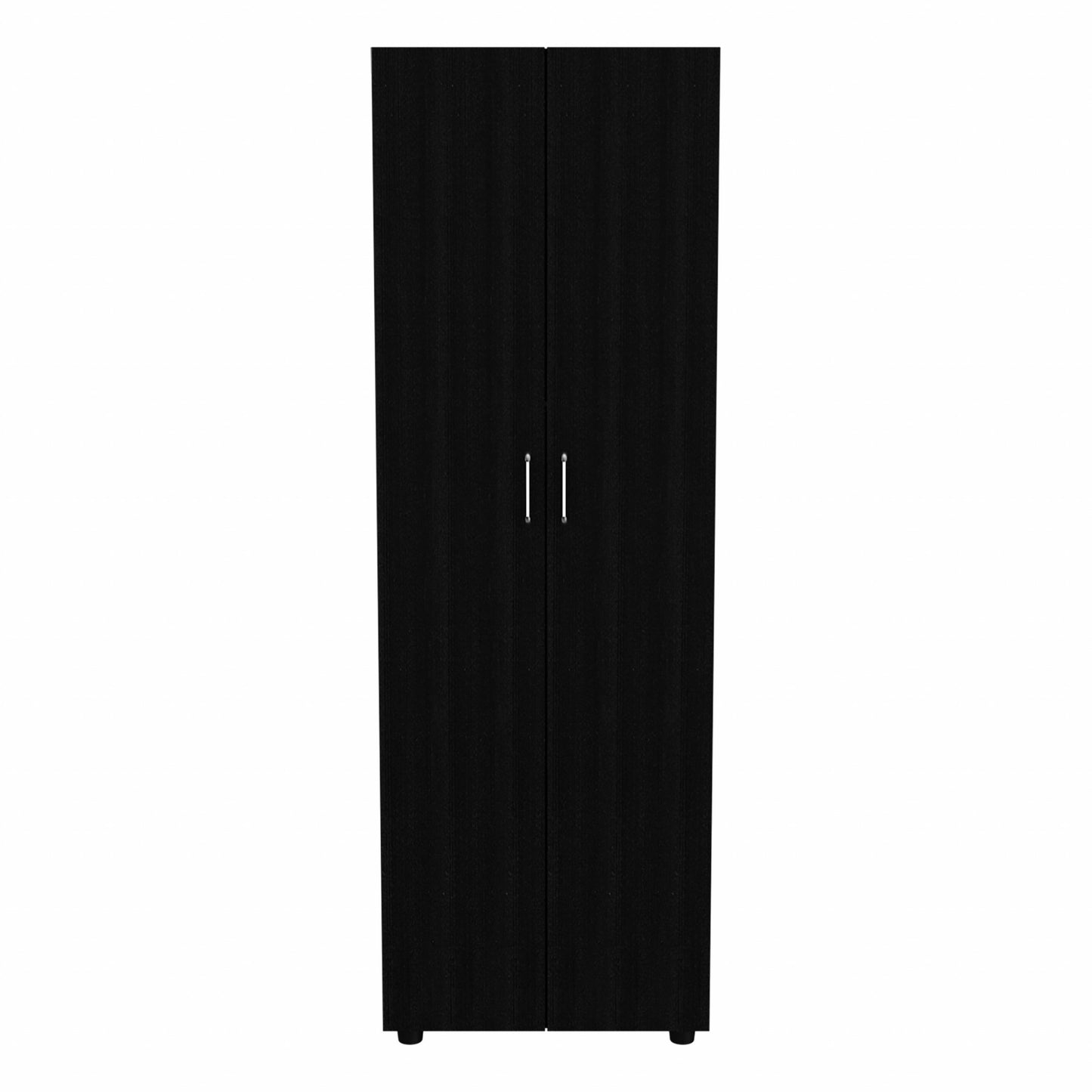 71" Black Tall Two Door Closet