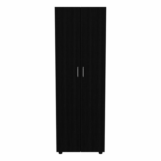 71" Black Tall Two Door Closet