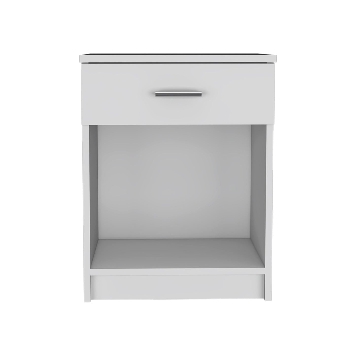 22" White One Drawer Nightstand