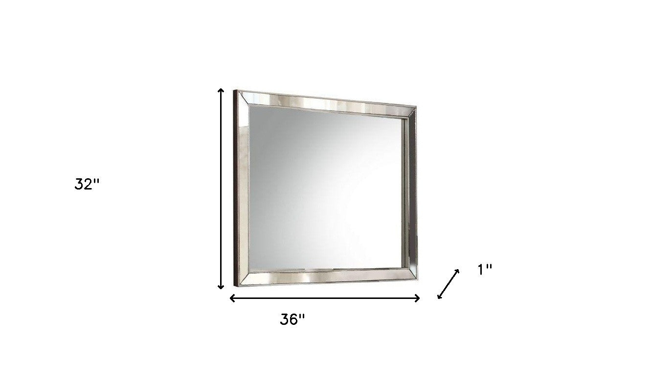 32" Platinum Framed Dresser Mirror