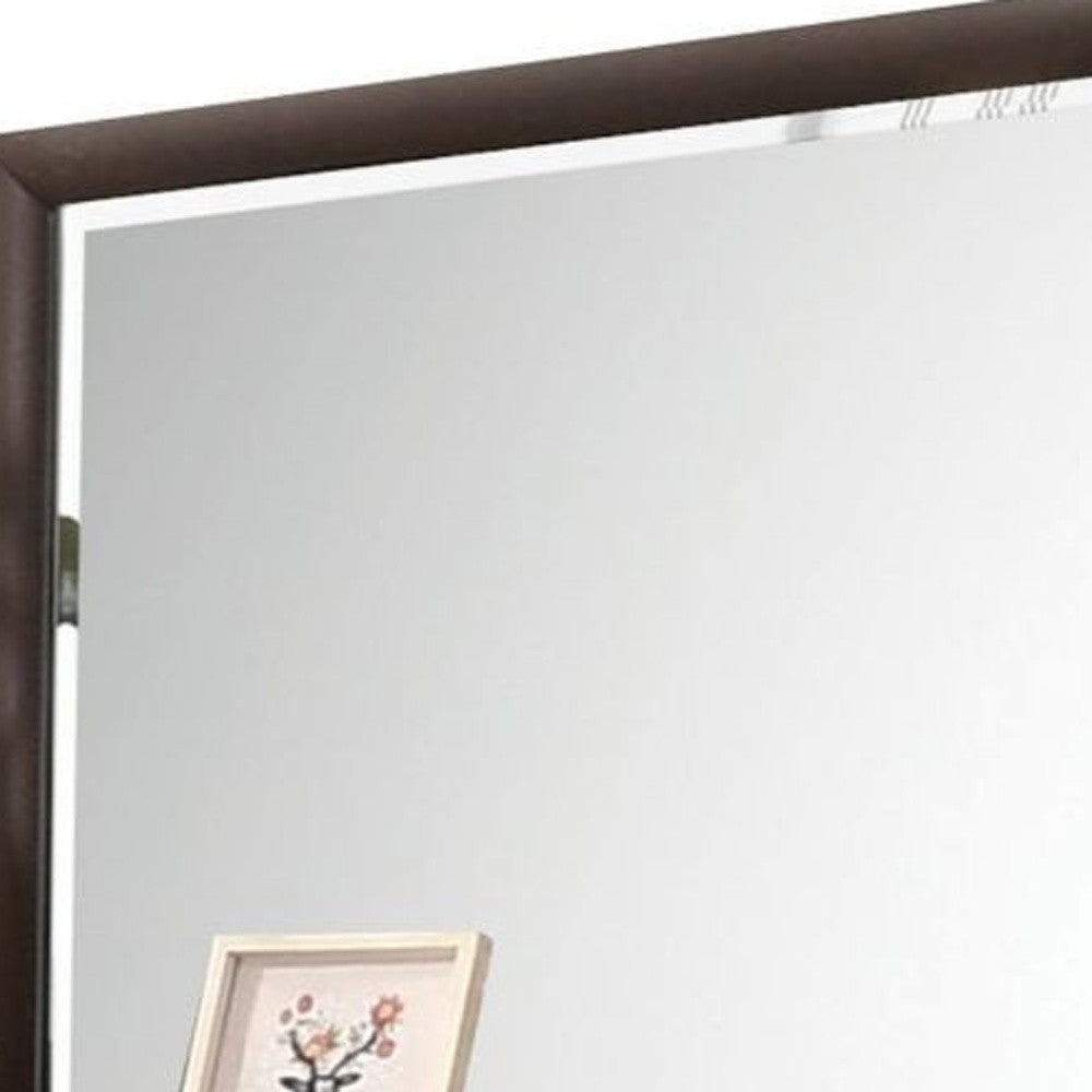 36" Dark Merlot Dresser Mirror