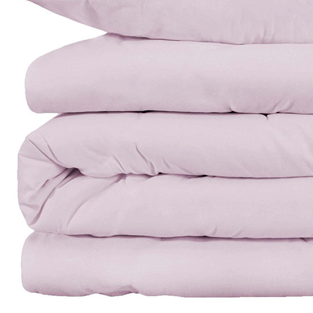 Lilac King Cotton Blend 1000 Thread Count Washable Duvet Cover Set