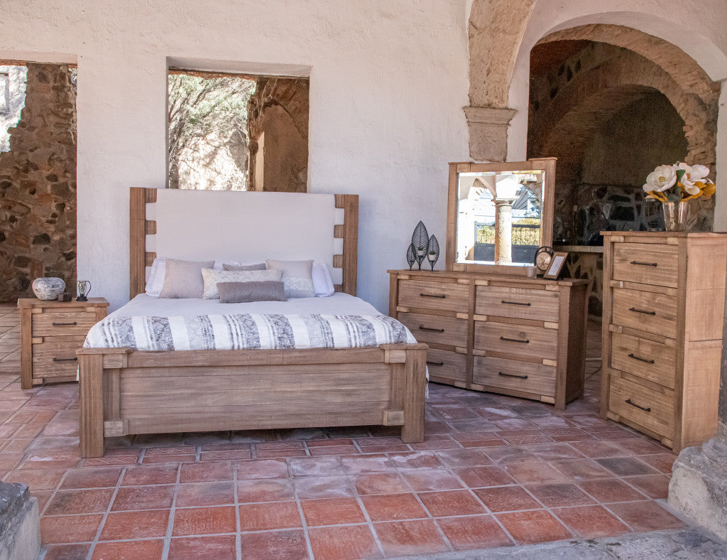 36" Natural Solid Wood Four Drawer Chest