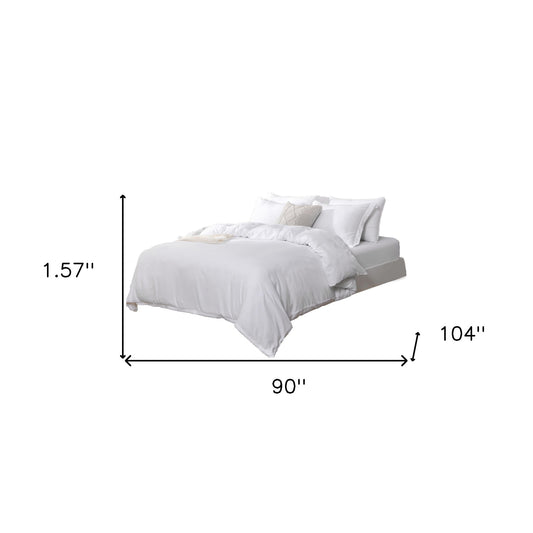 White King Microfiber 1400 Thread Count Machine Washable Duvet Cover Set