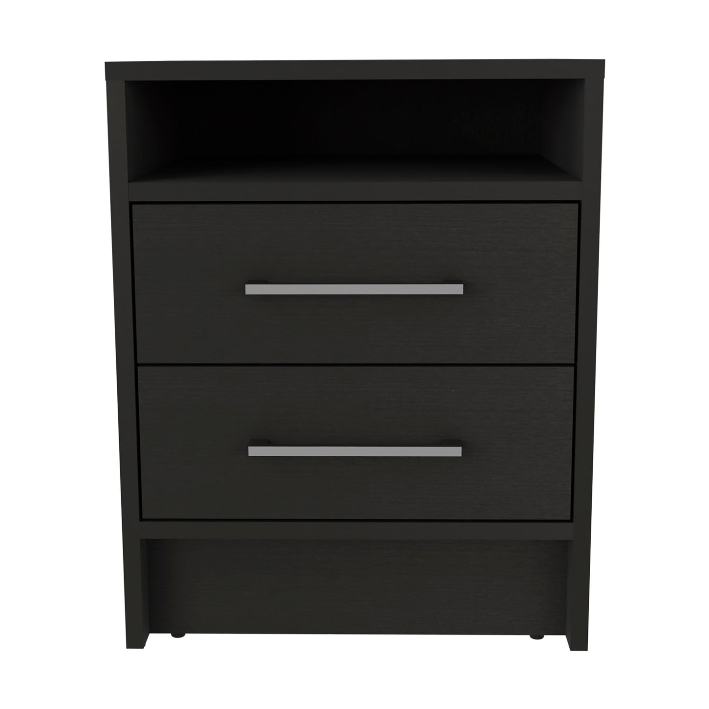 16" Black Four Drawer Dresser