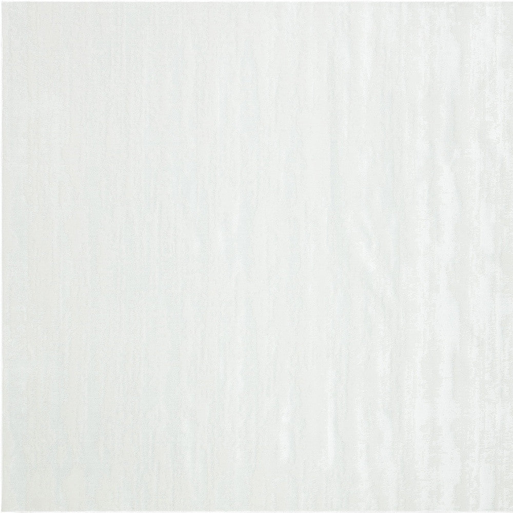 10' White Abstract Washable Non Skid Area Rug