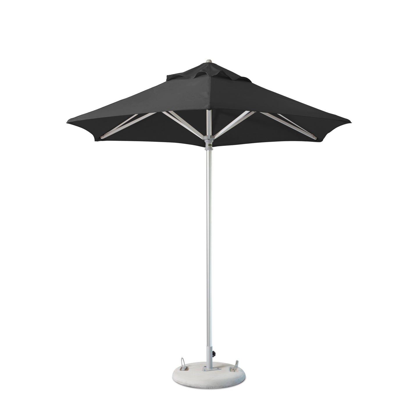 9' Black Polyester Round Market Patio Umbrella