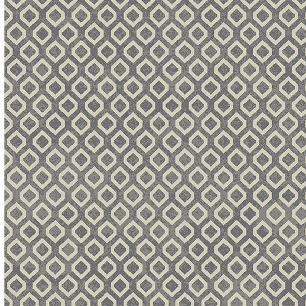 5' x 8' Beige and Gray Geometric Area Rug