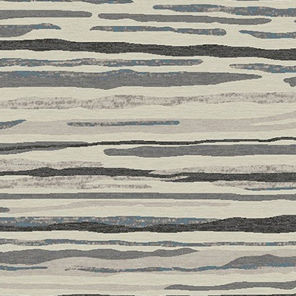 8' x 10' Beige and Gray Abstract Area Rug