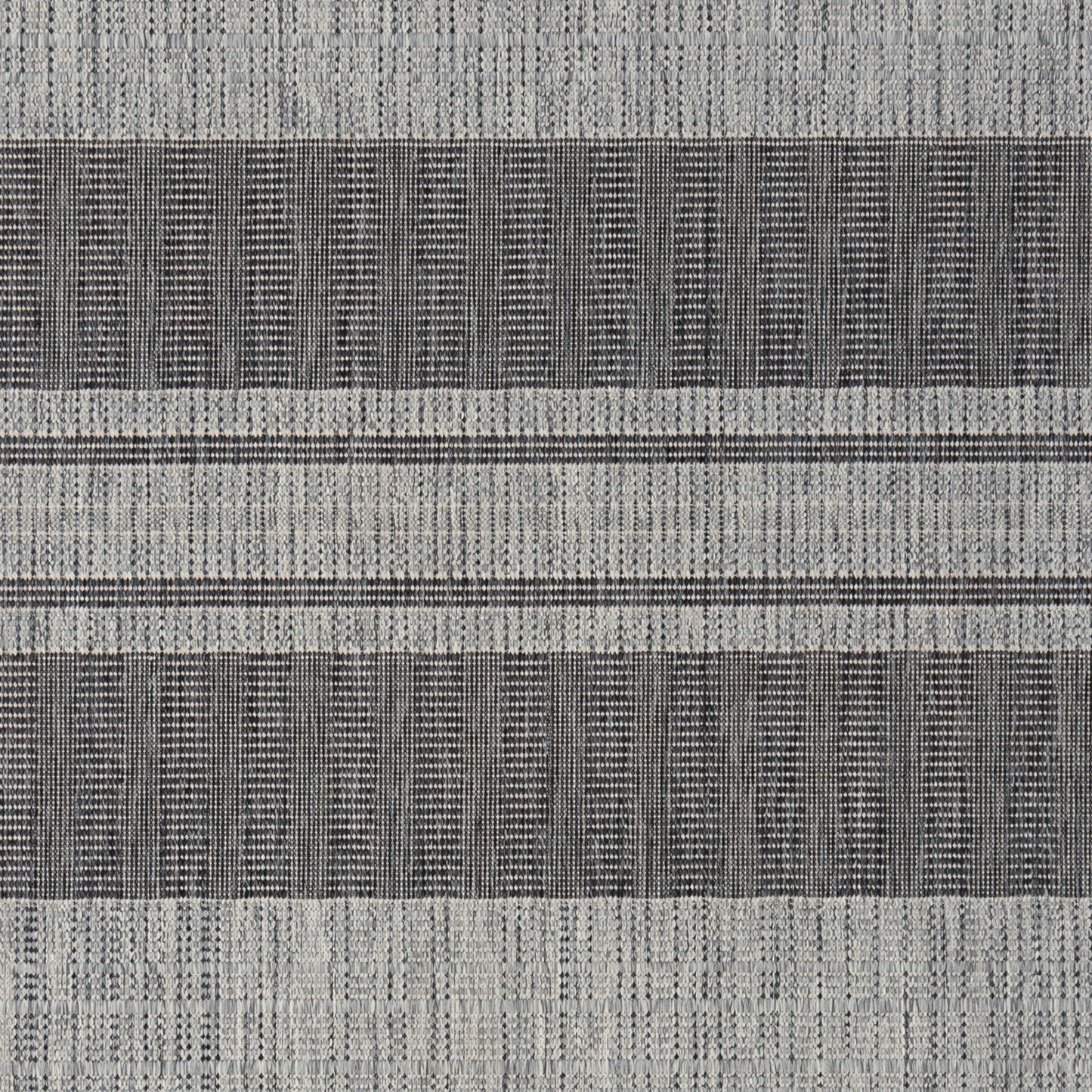 8' x 10' Blue and Gray Striped Stain Resistant Indoor Outdoor Area Rug