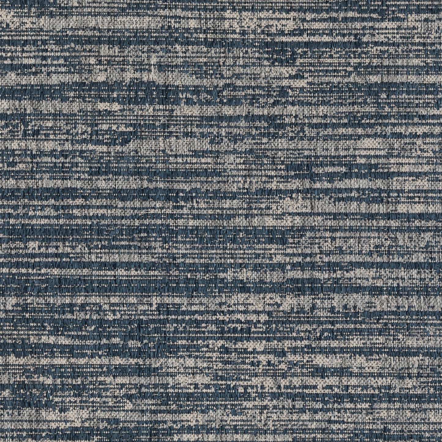 4' x 6' Gray and Blue Striped Stain Resistant Indoor Outdoor Area Rug