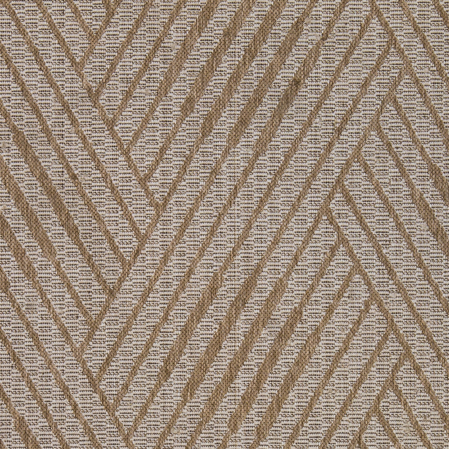 4' x 6' Beige Geometric Stain Resistant Indoor Outdoor Area Rug