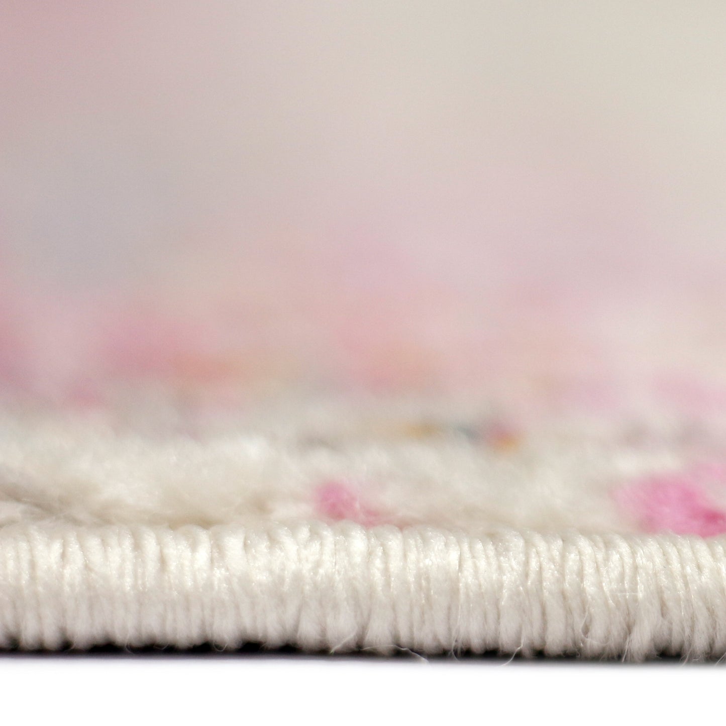 3' X 5' Pink and Orange Abstract Power Loom Area Rug