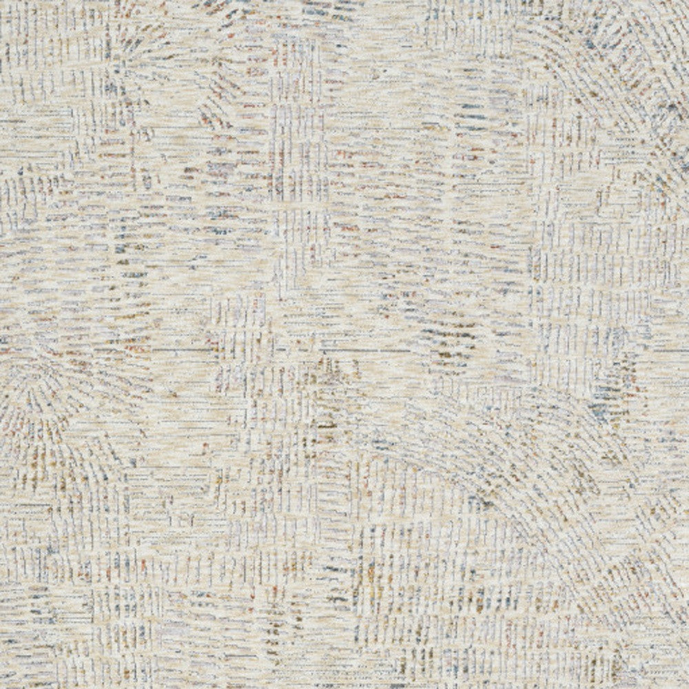 8' x 10' Ivory and Gray Abstract Area Rug