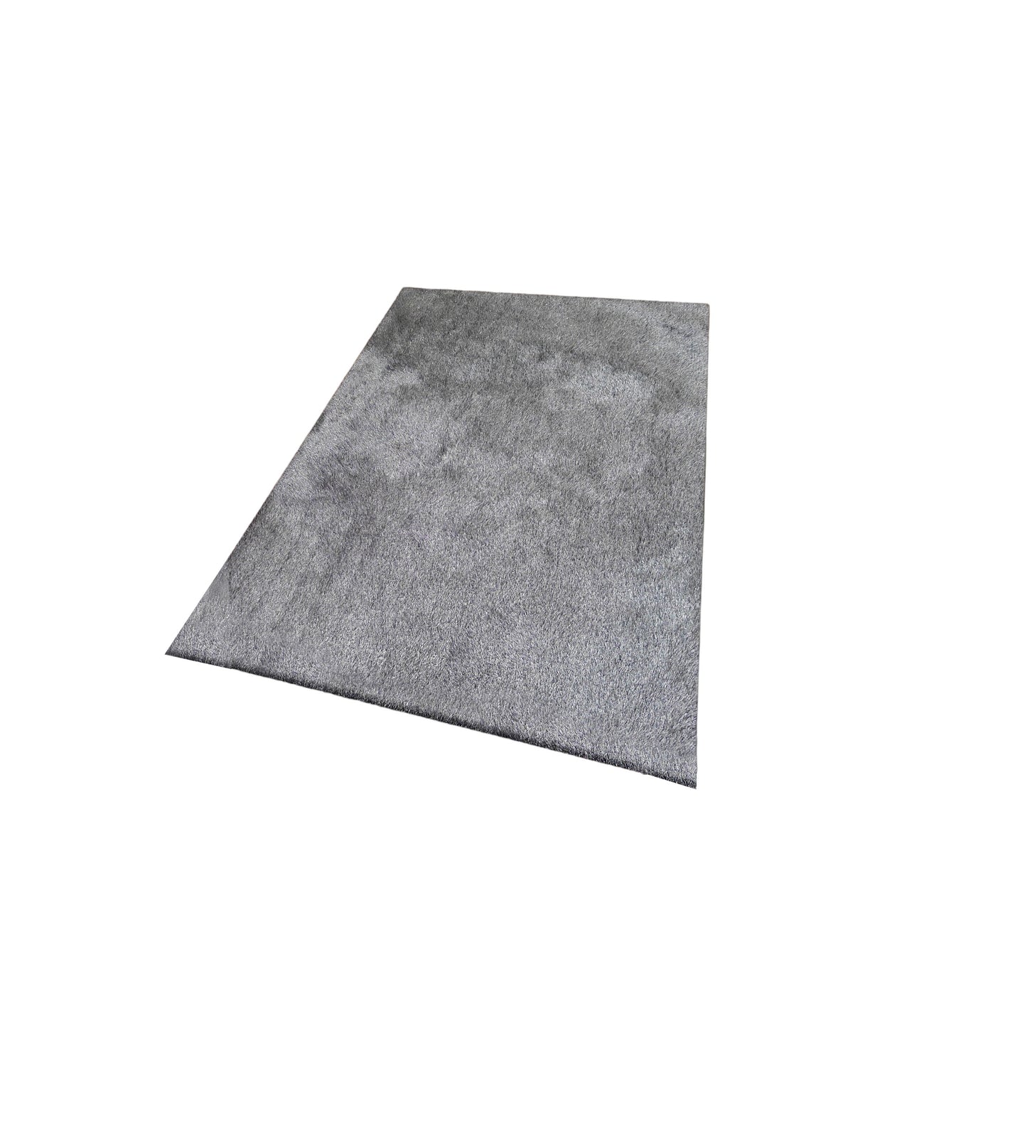 8' x 11' Gray Shag Hand Tufted Area Rug
